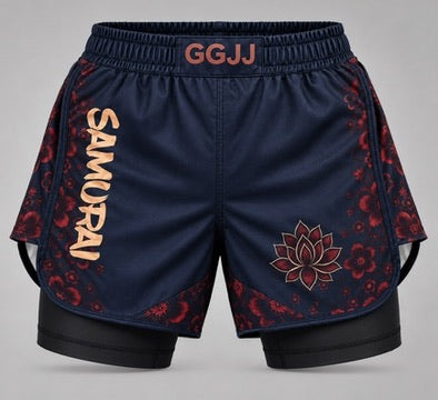 Warrior| Samurai 2 in 1 Fight Shorts
