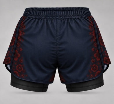 Warrior| Samurai 2 in 1 Fight Shorts