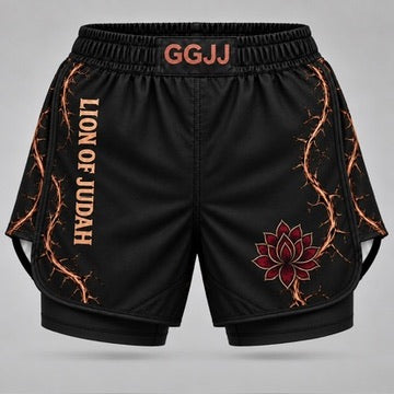 Warrior| Lion of Judah 2 in 1 Fight Shorts