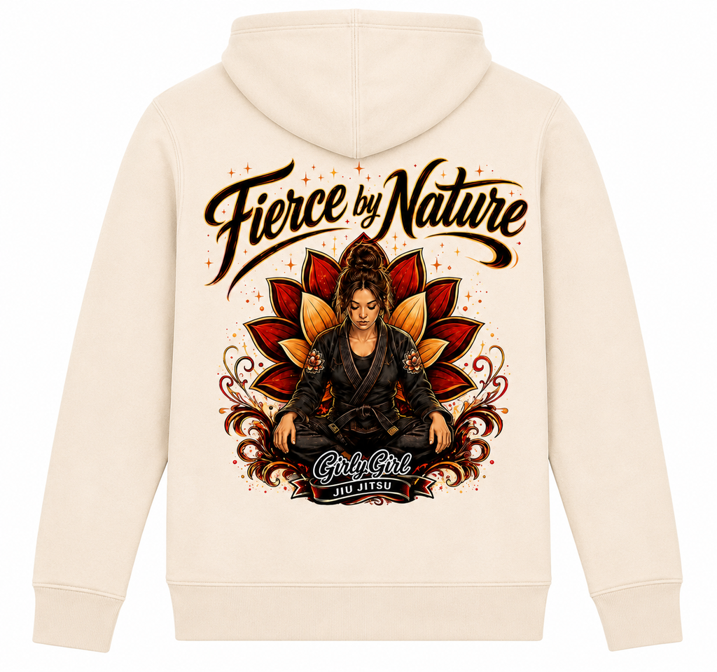 Fierce by Nature Hooded Sweatshirt- CREAM