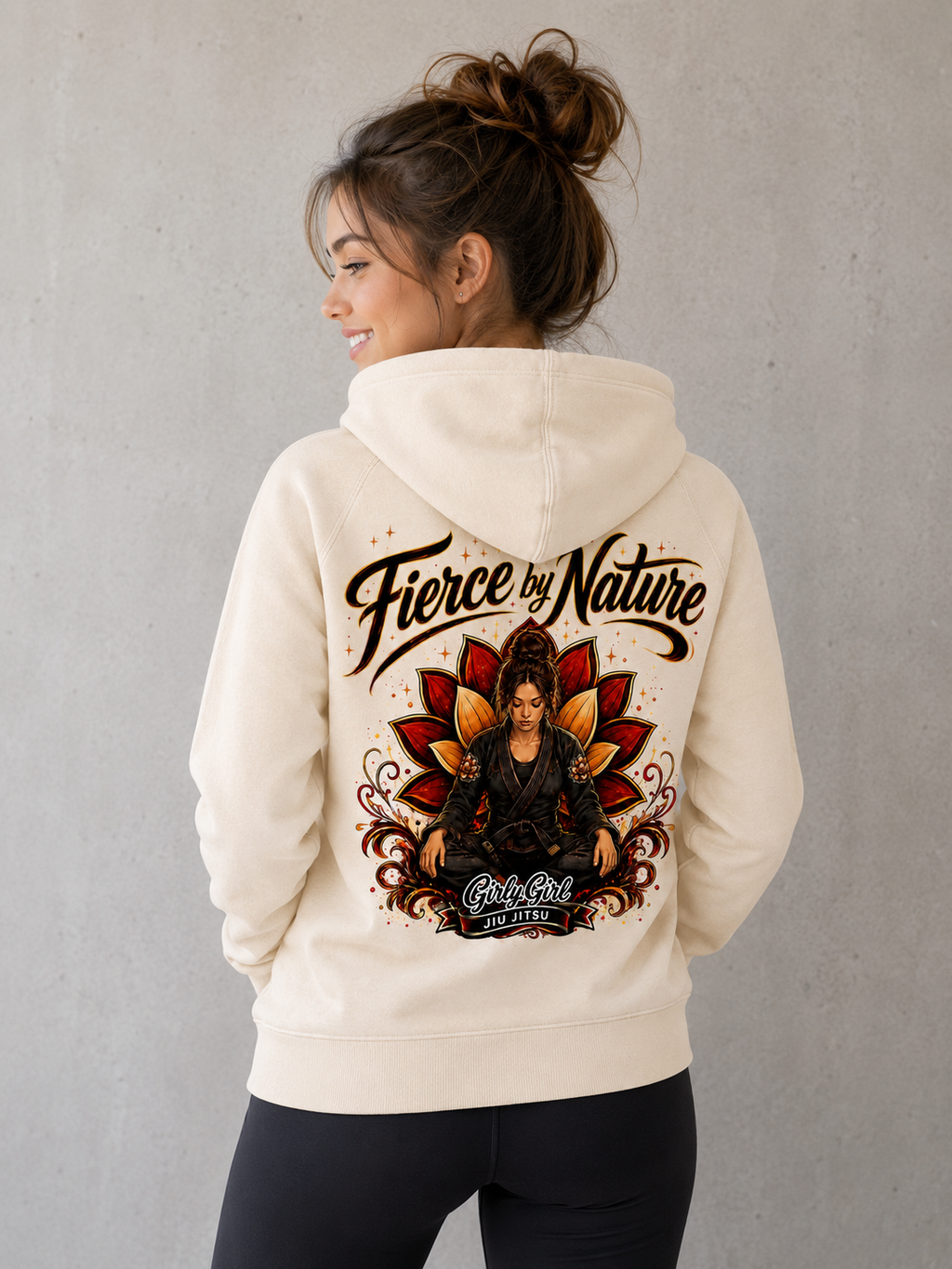 Fierce by Nature YOUTH Sweatshirts- CREAM