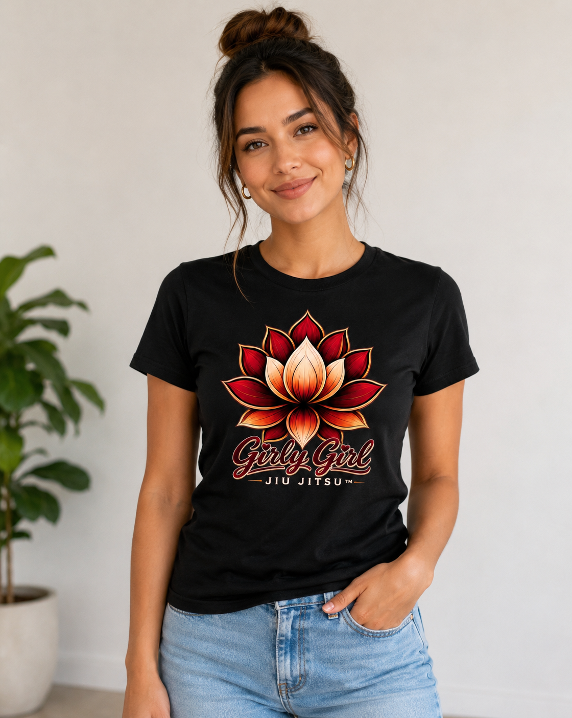 Girly Girl Logo Tee- BLACK